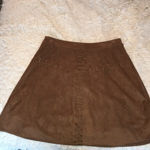 Francesca’s Suede Skirt